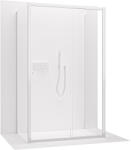 Cerano - Háromfalú zuhanykabin Varone POINT UL/P - 6 mm - króm, átlátszó üveg - 130x100x195 cm - tolóajtó