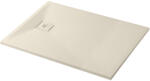 Cerano - Téglalap alakú zuhanytálca Pablo - SMC/ásványi kompozit - strukturált bézs - 150x80x3 cm