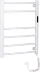 Cerano - Luca elektromos törölközőszárító, kijelzővel - 97 W - fényes fehér - 660x550 mm (LIV-W-EG-6-55)