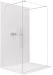 Cerano - Zuhanykabin Onyx Duo bal/jobb - 10 mm - négyzet alakú tartó - króm, átlátszó üveg - 110x200 cm