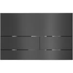 CERANO - WC öblítőgomb Lite/Line - rozsdamentes acél - grafit/fekete