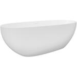 Cerano - Öntött márványból készült szabadon álló kád Antonia - matt fehér - 170x75cm