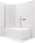 Cerano - Vasca kétszárnyú kádparaván - króm, átlátszó üveg - 120x140 cm