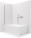 Cerano - Chiara egyrészes kádparaván - króm/átlátszó üveg - 80x140 cm