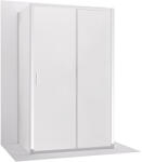 Cerano - Háromfalú zuhanykabin Varone LINE UL/P - 6 mm - króm, matt üveg - 130x70 cm - tolóajtó