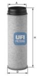 UFI Filtru aer secundar UFI 27.646. 00 (27.646.00) - automobilus