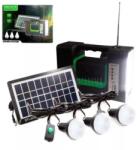 GDLite Kit solar portabil, lanterna si Radio FM : Culoare - negru (GD-10)