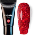 Diamond Nails DN PolyGel Akrilzselé (30ml) - RED GLOSS Limited Edition