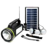 GDLite Kit solar portabil-Lanterna LED multifunctionala, radio, power bank : Culoare - negru/galben (GD-2000A)