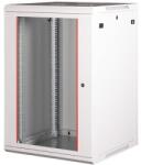 Lande PROlineB 600x600 lapraszerelt 18U 19" fali rack szekrény szürke (LN-WB-18U6060-LG-F) - techsend