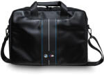 BMW Carbon & Blue Stripe bag a 16" laptop táska, fekete