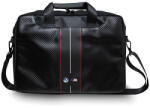 BMW Carbon & Red Stripes bag a 16" laptop táska, fekete