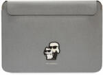 KARL LAGERFELD bag laptop 14" KLCS14SAKCPMG Saffiano Karl&Choupette laptop táska, ezüst