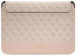 GUESS laptop táska 14" GUCS14PS4SGW pink Comp Sleeve U 4G Stripe Metal Logo, rózsaszín