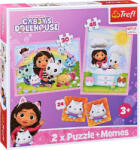 Trefl Gabby și prietenii ei pisici 2 în 1 93382 Puzzle