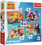 Trefl Minioni nebuni 4 în 1 34648 Puzzle