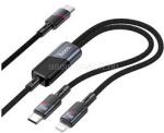 hoco. U139 adatkábel 2in1 Type-C - Type-C/lightning, 120cm, FEKETE (HOCO_U139) (HOCO_U139)