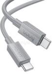 hoco. X107 adatkábel Type-C - Type-C, 100cm, VILÁGOSSZÜRKE (HOCO_X107_TYPE-C_TYPE-C_G) (HOCO_X107_TYPE-C_TYPE-C_G)