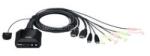 ATEN KVM Switch 2PC USB + kábel (CS22H) (CS22H)