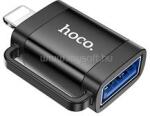 hoco. iPhone 14 Plus / 14 Pro Max / 14 Pro UA31A adapter USB aljzat - lightning, OTG, FEKETE (HOCO_UA31A_B) (HOCO_UA31A_B)