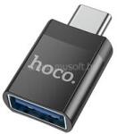 hoco. UA17 adapter USB aljzat - Type-C, adatátvitel és töltés, FEKETE (HOCO_UA17_USB_TYPEC) (HOCO_UA17_USB_TYPEC)