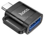 hoco. adapter USB aljzat - Type-C, OTG, FEKETE (HOCO_UA31C_B) (HOCO_UA31C_B)