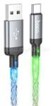 hoco. U112 adatkábel USB - Type-C, 100cm, SÖTÉTSZÜRKE (HOCO_U112_USB_C_G) (HOCO_U112_USB_C_G)