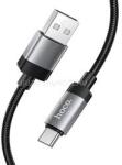 hoco. X117 adatkábel (USB - Type-C, 3A, gyorstöltő, 100cm, LED jelzés, cipőfűző) FEKETE (HOCO_X117_USB_C_B) (HOCO_X117_USB_C_B)