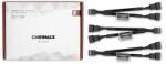 Noctua NA-SYC1 chromax black 4 tűs kábel Y elosztó 3 darabos szett fekete (NA-SYC1 chromax.black)