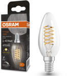 OSRAM E14 LED gyertya, 4, 8W, 470 lm, 2700 K, melegfehér, dimmelhető, áttetsző üveg-40 W izzó helyett - Vintage 1906 DIM Classic B filament (4099854075728)