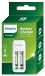 Philips Incarcator USB Philips pentru acumulatori AA/AAA + 2 x AAA 700 mAh inclusi (Alb) (PH-SCB2070NB)