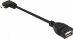 Delock Cablu Delock OTG USB 2.0 la micro USB-B in unghi 11cm (83104)