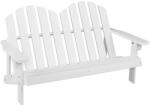 Timeless Tools 2 személyes adirondack szék gyerekeknek, fehér