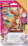 Craft Buddy Set de broderie cu diamante Craft Buddy - Crystal Art Buddies: Cangur, 7 piese (CBCAFGR-31GEN056)