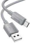 hoco. X107 cablu de date (USB - Tip-C, 3A, 100cm) GRIS CLAR X107_USB_TYPE-C_G (X107_USB_TYPE-C_G)