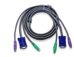 ATEN Cablu KVM Aten 2L-5002P/C, 1.8m, Black (2L-5002P/C) - flax