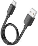 hoco. X96 cablu de date (USB - Tip-C, 27W, încărcător rapid PD, 25cm) BLACK X96_USB_TYPEC_BLACK (X96_USB_TYPEC_BLACK)