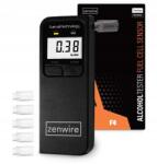 zenwire Elektrokémiai alkoholszonda Zenwire F4 Digitális, a Koveon technológia által támogatott, 0, 00 és 2, 00‰ per mille között, pontosság 0, 05 ‰ BAC, 5 újrafelhasználható szájrész, fekete (9085734)