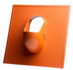 Klöber műanyag alapcserép zsindely/pala 40x40 cm téglavörös (320412)