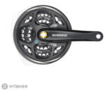 Shimano Pedalier Shimano Altus FC-M311, 170 mm, 3x8, 42/32/22T, pătrat (s krytom)
