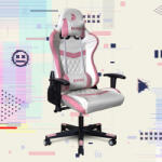 Warrior Chairs gamer szék rózsaszín-fehér (EXTRA-3)