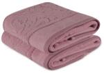 Hobby Home® Set 2 prosoape 50x90cm bumbac 100% cu bordura jacquard, Hobby Home, Sultan Roz prafuit Prosop