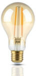 V-TAC LED lámpa , égő , izzószálas hatás , filament , körte , E27 foglalat , 12.5 Watt , meleg fehér , borostyán sárga (7457)