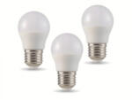 V-TAC LED lámpa , égő , kis gömb , E27 foglalat , 4.5 Watt , meleg fehér , 3 darabos csomag (217362)