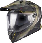 MT Helmets MT Track SV Questor B6 enduro motoros bukósisak matt fekete-zöld-barna-fluo sárga