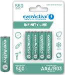 everActive Akkumulátorok, Ni-MH AAA LR03, 4 db, 550mAh (AAEHRL03-5504B)