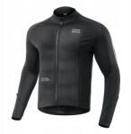 Rockbros kerékpáros kabát 15400002002 ősz/tél hosszú ujjú M fekete (5907769360428)