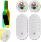  Világító Led Alátét, 12db, pohárhoz, színes, öntapadós (3119230038311)