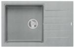 Quadron 1361 - Quadron PETER 111 gránit mosogató (780x500 mm, 1 medence+csepegtető ) silver stone (1361)