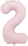 Party Deco 2-es számú lufi Pasztell rózsaszín 86 cm (FB1T-2-081J)